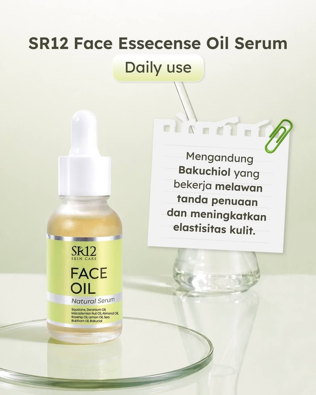 SR12 Face Oil Natural Serum