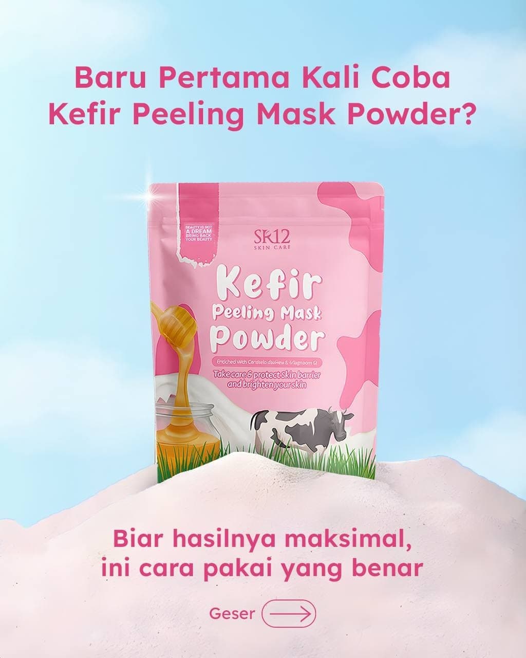Kefir Peeling mask powder