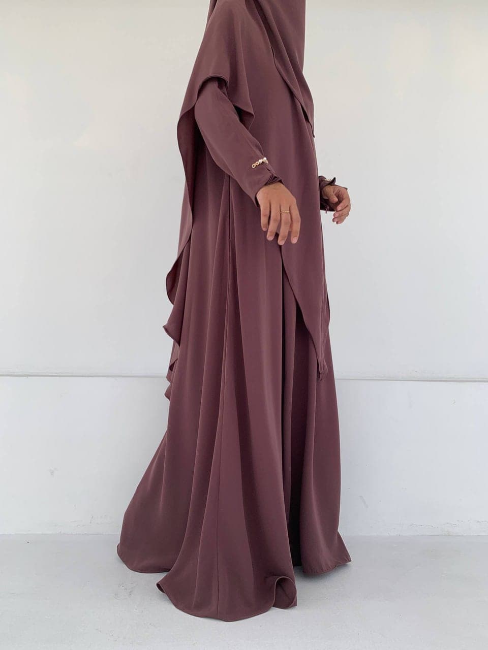 Zakia - Shafa dress decorose M Free khimar nonpad maroon