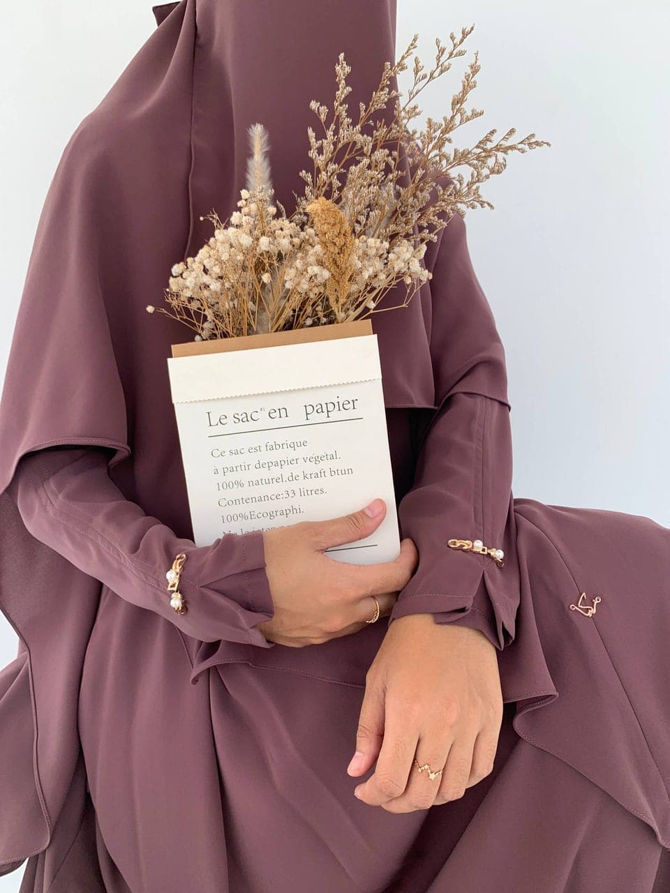 Zakia - Shafa dress decorose M Free khimar nonpad maroon