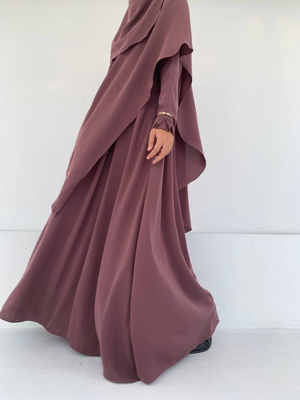 Zakia - Shafa dress decorose M Free khimar nonpad maroon