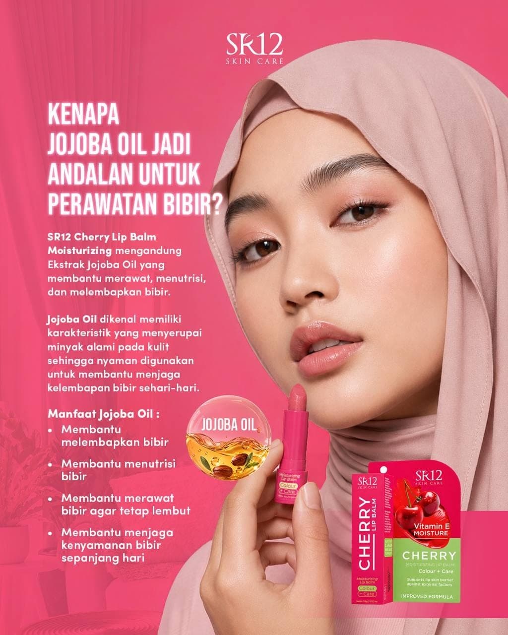 Cherry Lip Balm Moisturizer & Lip Colour