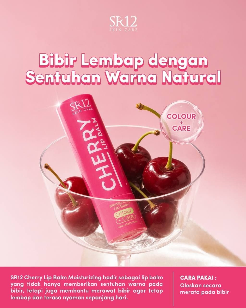 Cherry Lip Balm Moisturizer & Lip Colour