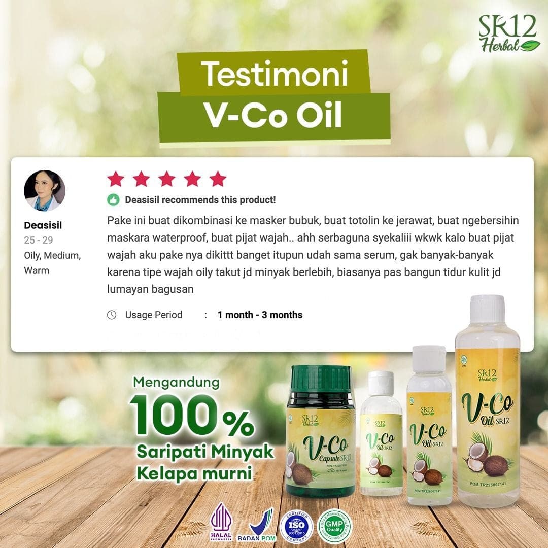 SR12 - VCO Oil minyak zaitun